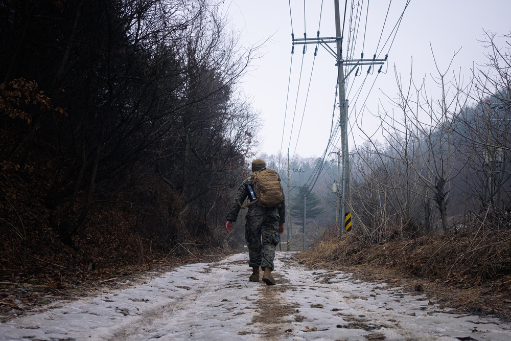 Marines with 3/12 Participate in Land Navigation Training
