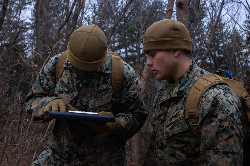 Marines with 3/12 Participate in Land Navigation Training