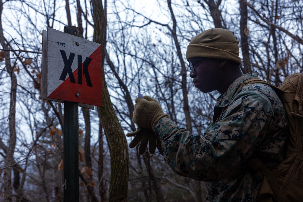 Marines with 3/12 Participate in Land Navigation Training