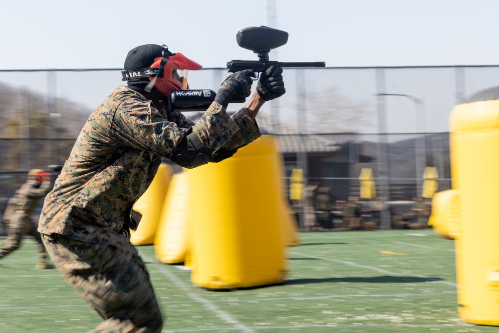 Marines with 3/12 Compete in Paintball Game