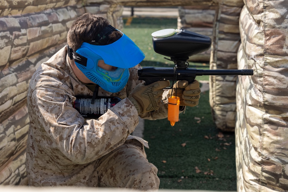 Marines with 3/12 Compete in Paintball Game
