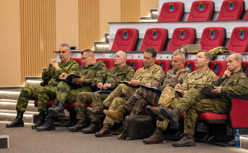 V Corps DCG for Interoperability Attends Command Briefing with Headquarters Multinational Corps South-East Leaders During Loyal Leda 2025