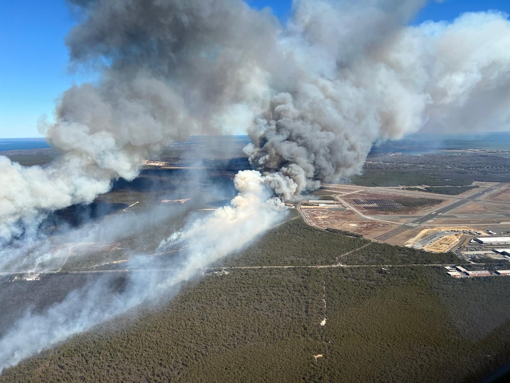 New York National Guard and over 80 Fire Departments fight Pine Barrens Fire