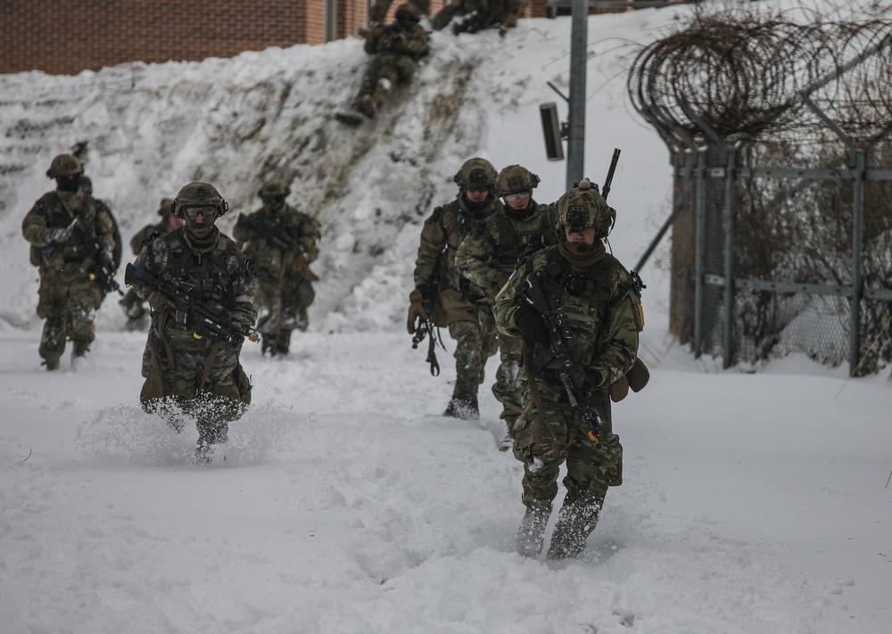 Soldiers participate in training exercise at the Korea Combat Training Center