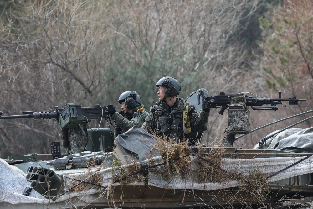 ROK and U.S soldiers participate in training exercise at the Korea Combat Training Center