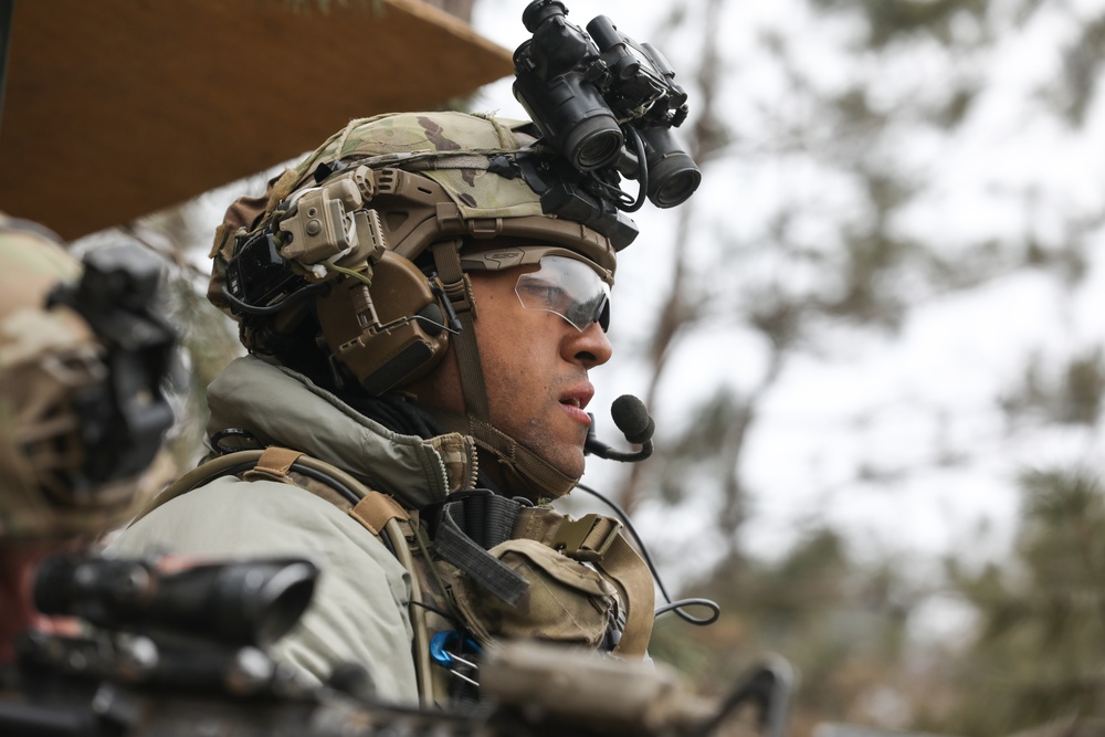 Soldiers participate in training exercise at the Korea Combat Training Center