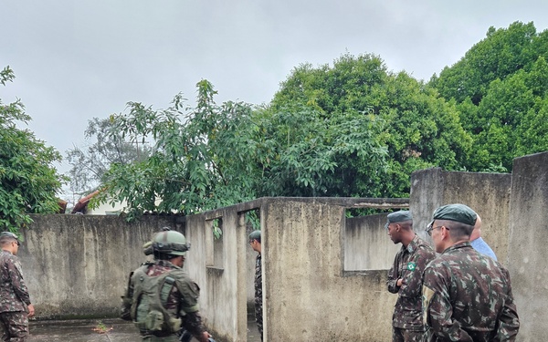 The Brazilian Military East Training Center team demonstrates the utility of the Military Combat Track for evaluating operational performance under stress.