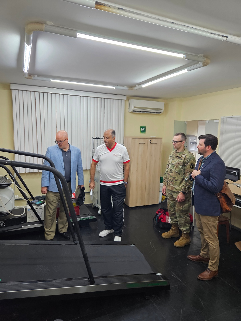 The team discusses physical and physiological testing assessments for the WRAIR-West and IPCFEx project