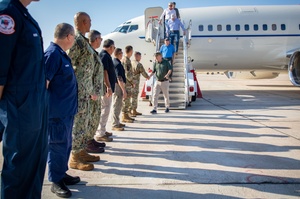 Representatives Visit soldier on Kandahar Airfield