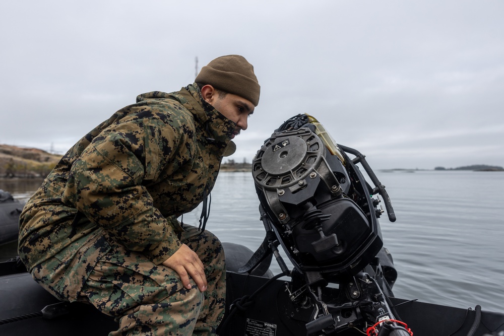 U.S. Recon Marines support NATO operations in Baltic Sea