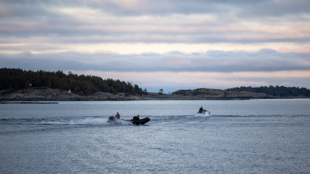 U.S. Recon Marines support NATO operations in Baltic Sea