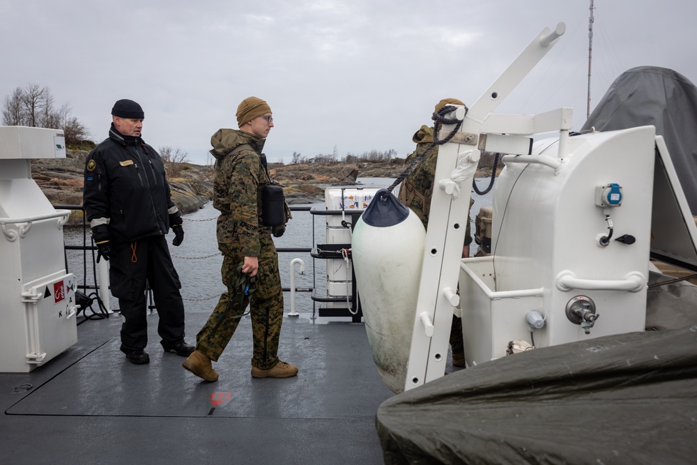 U.S. Recon Marines support NATO operations in Baltic Sea