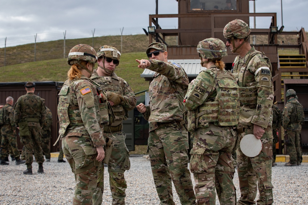 KFOR's U.S. contingent hosts multinational range at Camp Bondsteel