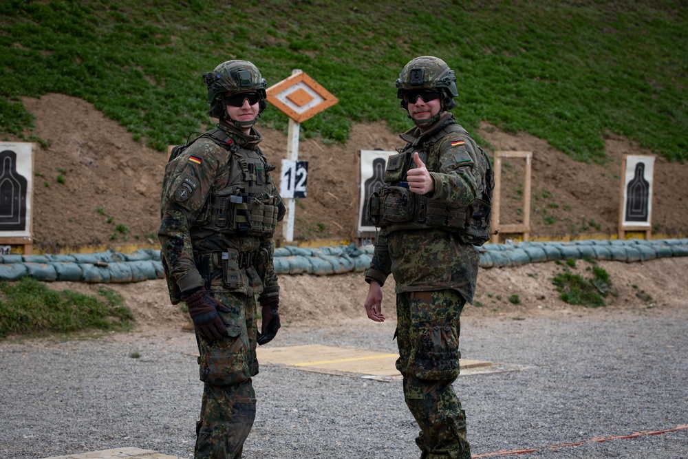 KFOR's U.S. contingent hosts multinational range at Camp Bondsteel