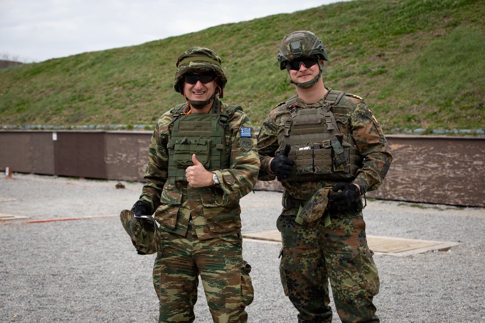 KFOR's U.S. contingent hosts multinational range at Camp Bondsteel