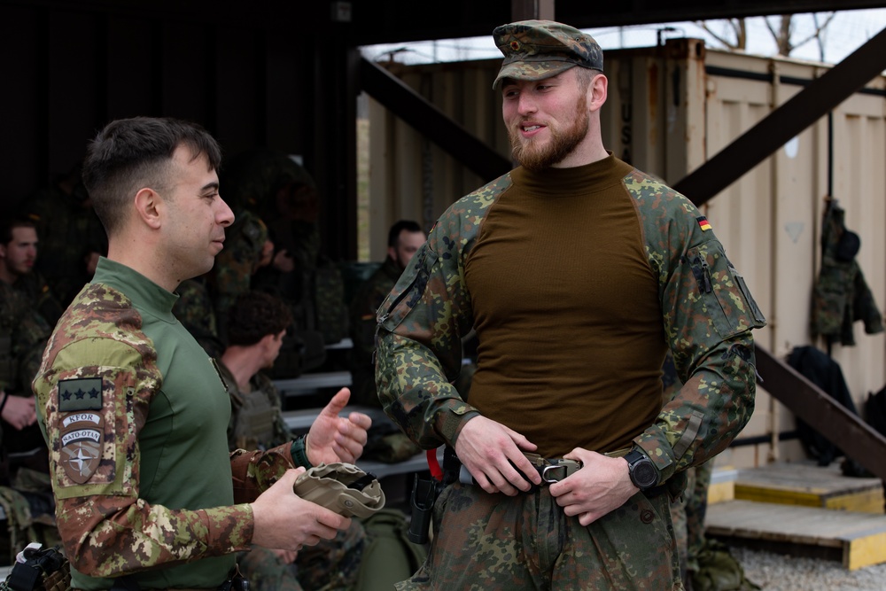 KFOR's U.S. contingent hosts multinational range at Camp Bondsteel