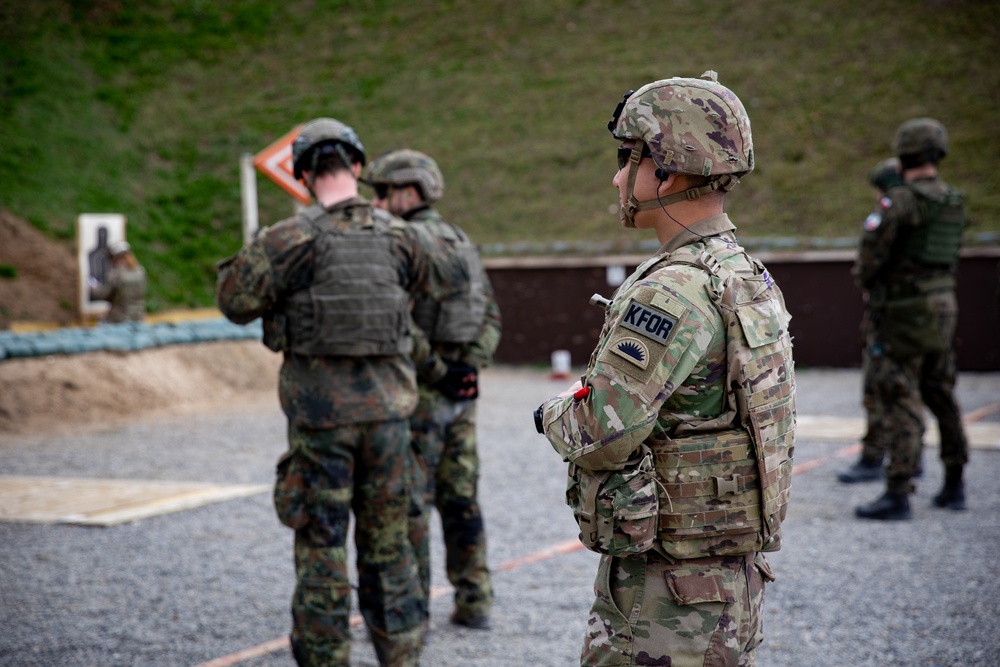 KFOR's U.S. contingent hosts multinational range at Camp Bondsteel
