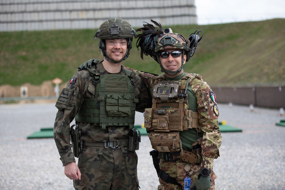 KFOR's U.S. contingent hosts multinational range at Camp Bondsteel