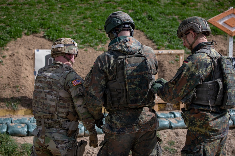 KFOR's U.S. contingent hosts multinational range at Camp Bondsteel