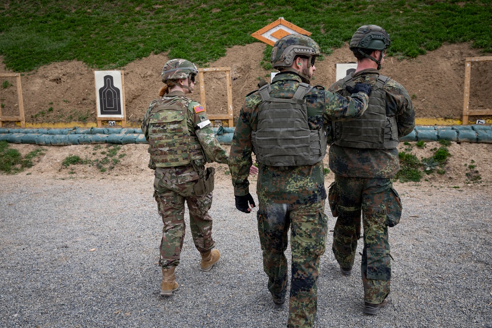 KFOR's U.S. contingent hosts multinational range at Camp Bondsteel