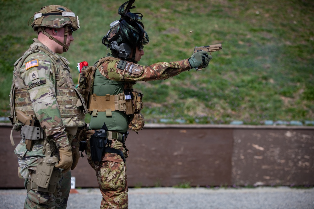 KFOR's U.S. contingent hosts multinational range at Camp Bondsteel
