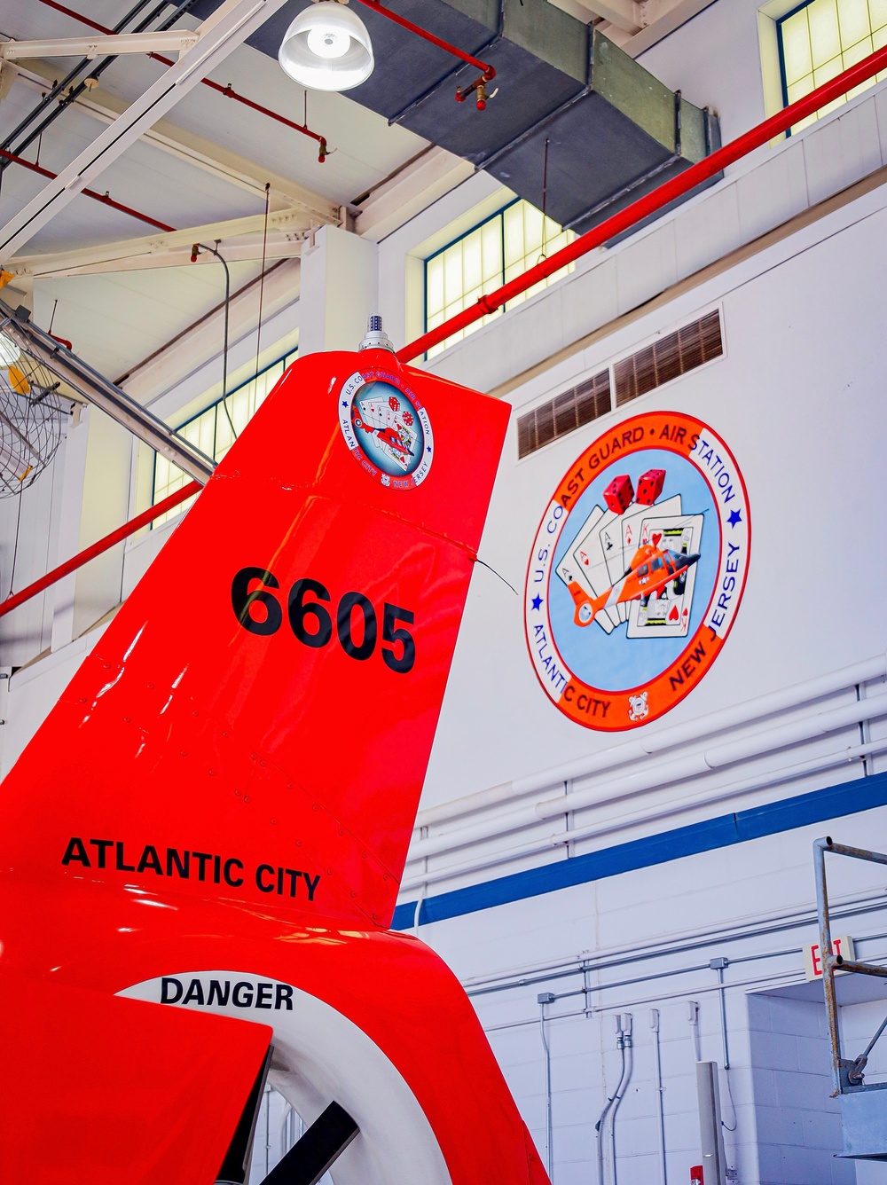 Air Station Atlantic City helicopter crew patrols off New Jersey