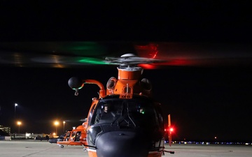 Air Station Atlantic City helicopter crew patrols off New Jersey