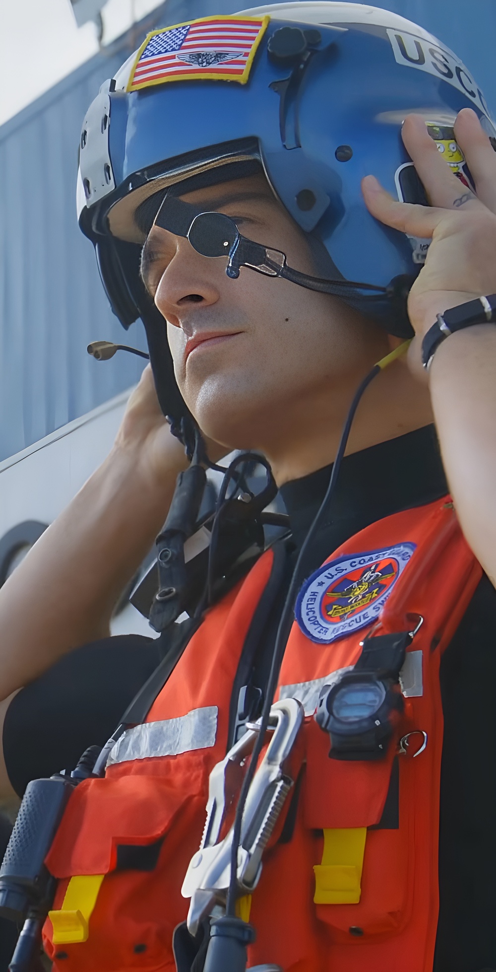 Air Station Atlantic City helicopter conducts a patrol