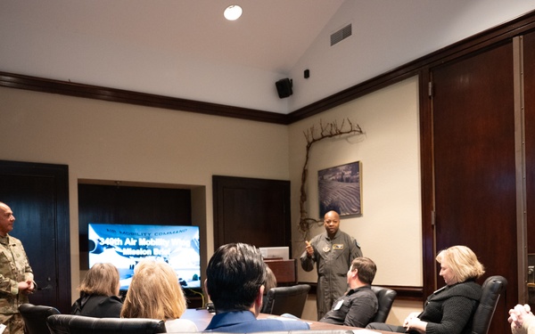 349th AMW commander hosts Honorary Commander Informal Meet and Greet