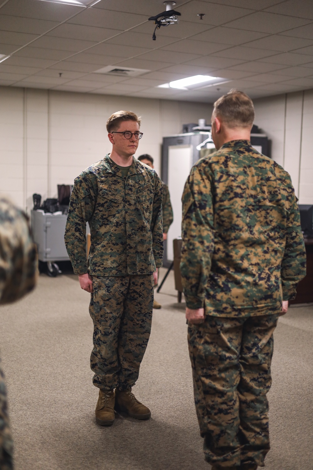 Lance Cpl. Cutter recieves Impact NAM