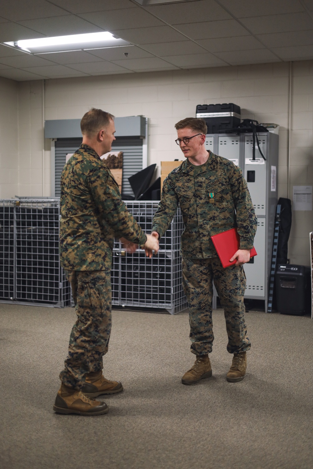 Lance Cpl. Cutter recieves Impact NAM