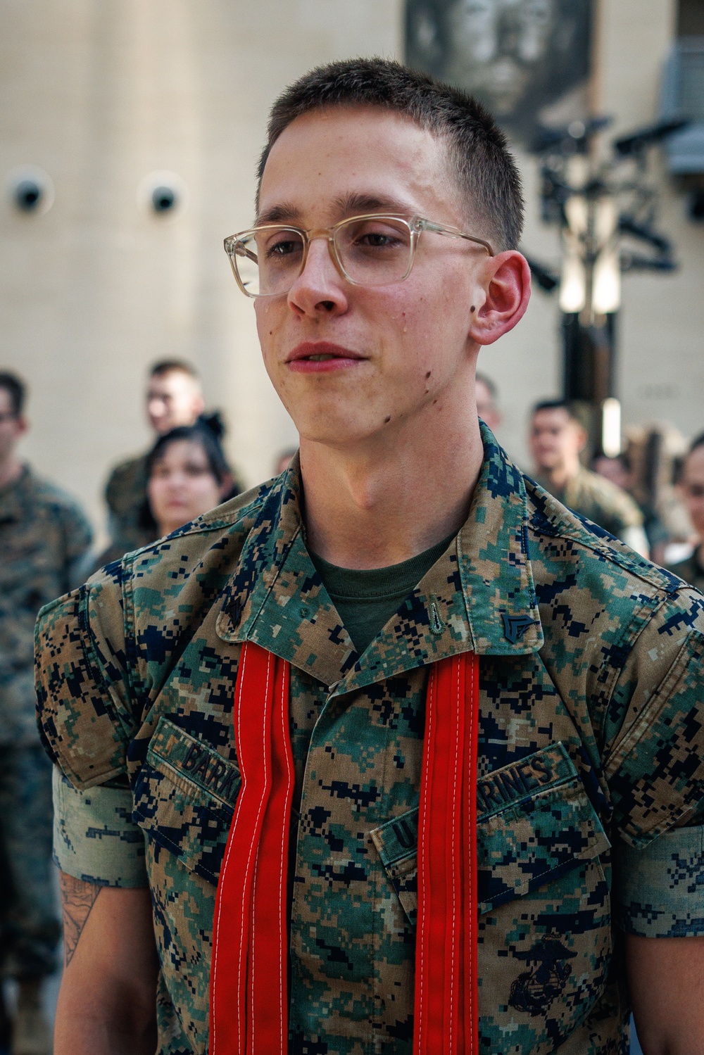 Combat photographer Lance Cpl. Joshua Barker promotes to Corporal