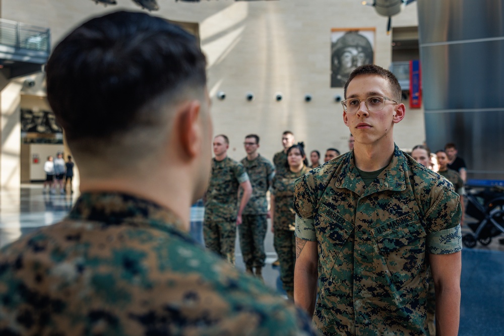 Combat photographer Lance Cpl. Joshua Barker promotes to Corporal