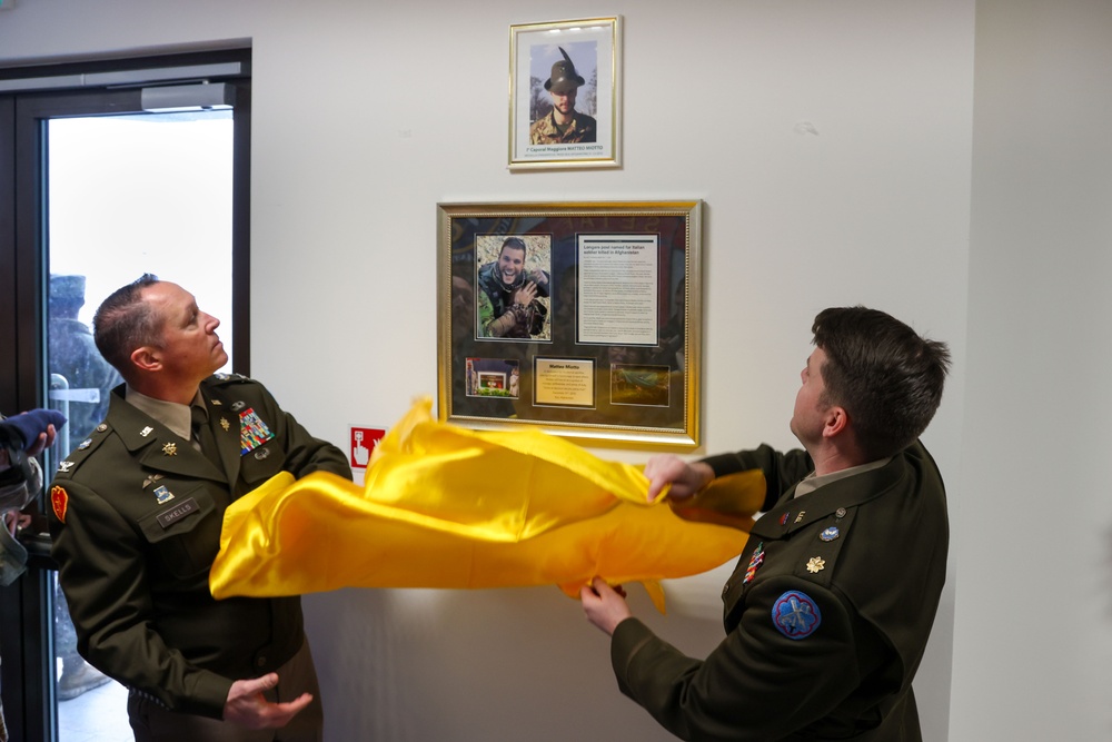 207th Military Intelligence Brigade (Theater) hosts ribbon cutting ceremony to officially open Caserma Matteo Miotto