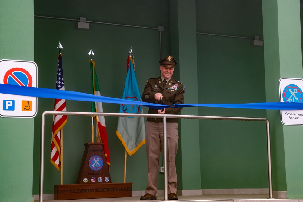 207th Military Intelligence Brigade (Theater) hosts ribbon cutting ceremony to officially open Caserma Matteo Miotto