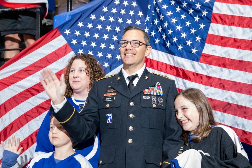 Tampa Bay Lightning honors Army Reserve combat medic, USF alum