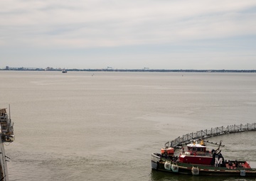 USS New York Gets Underway
