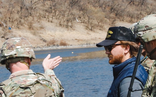 Servicemembers participate in a JaiaBot demonstration