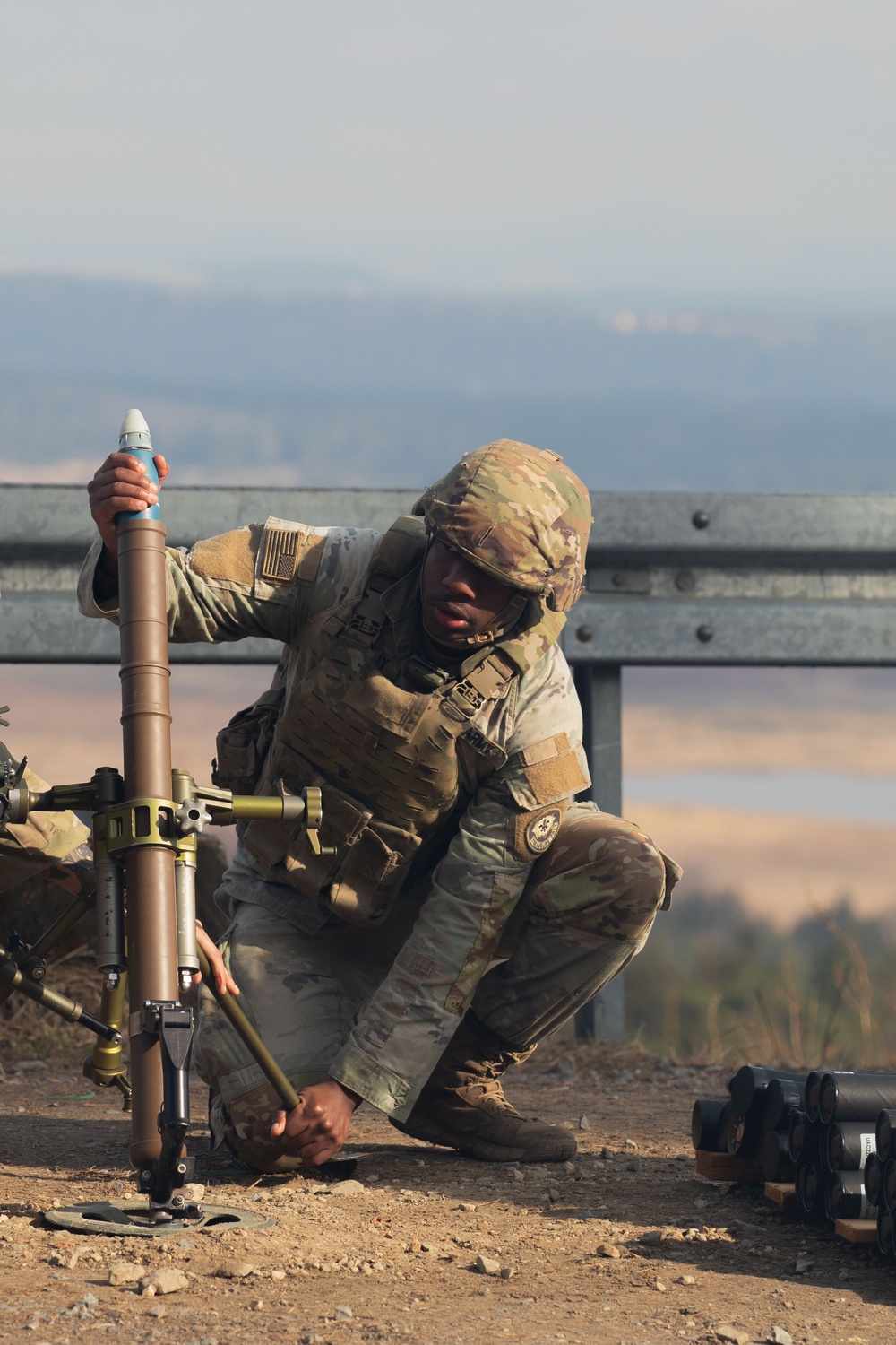 2CR Soldiers conduct Mortar Training and Evaluation