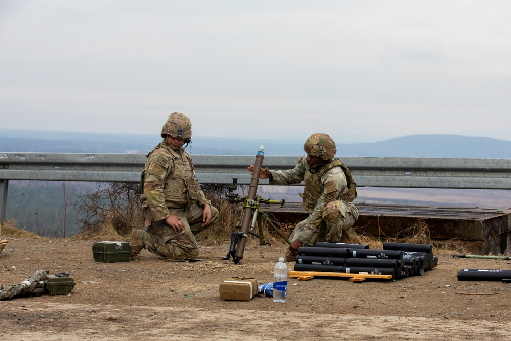 2CR conducts Mortar Training and Evaluation