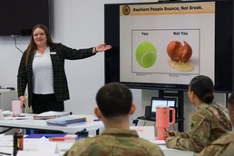US Soldiers attend master resilience trainer class