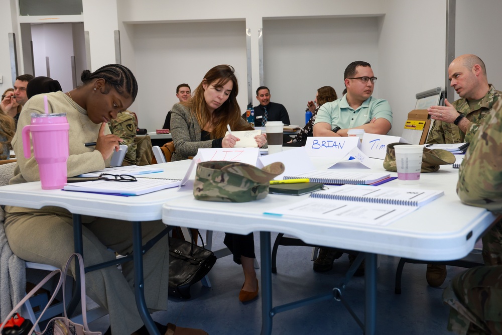 US Soldiers attend master resilience trainer class