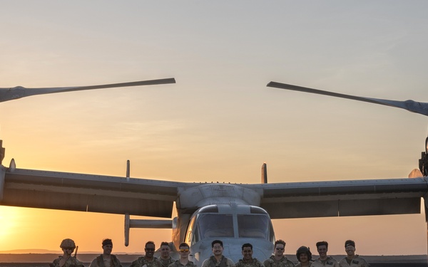 Task Force Associator Soldiers conduct sling-load training with Marines