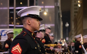 Marine Forces Reserve Band leads the Krewe of Cleopatra Parade