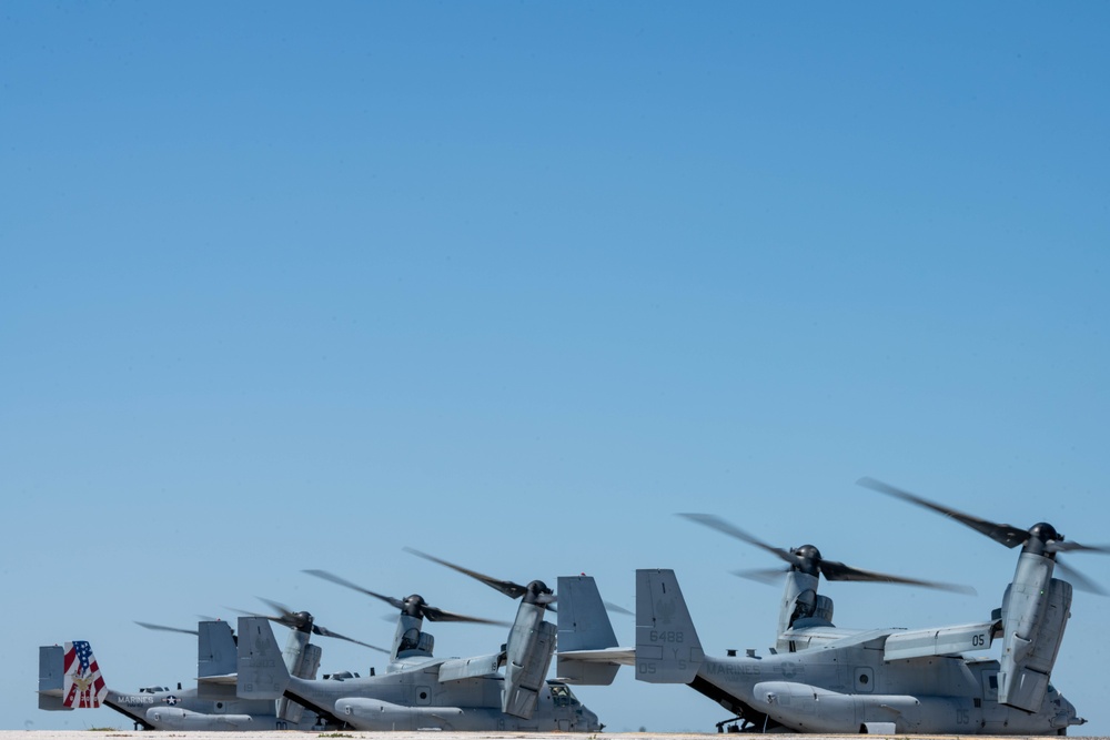 MV-22B Osprey Ospreys fly over MacDill