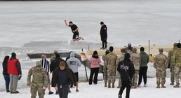Fort Drum law enforcement takes a plunge to promote