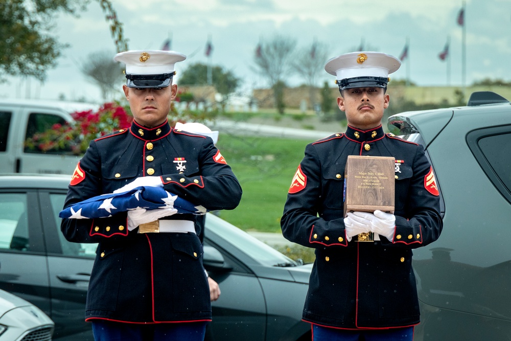 Interment of Maj. Billy C. Hall: SoCal mourns the loss of another one of its decorated WWII, Korea and Vietnam veterans