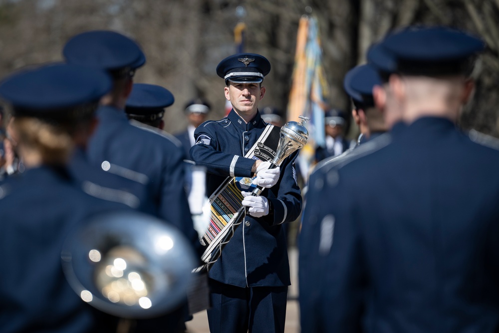 Commander of the Turkish Air Force Gen. Ziya Cemal Kadıoğlu Participates in an Air Force Full Honors Wreath-Laying Ceremony at the Tomb of the Unknown Soldier