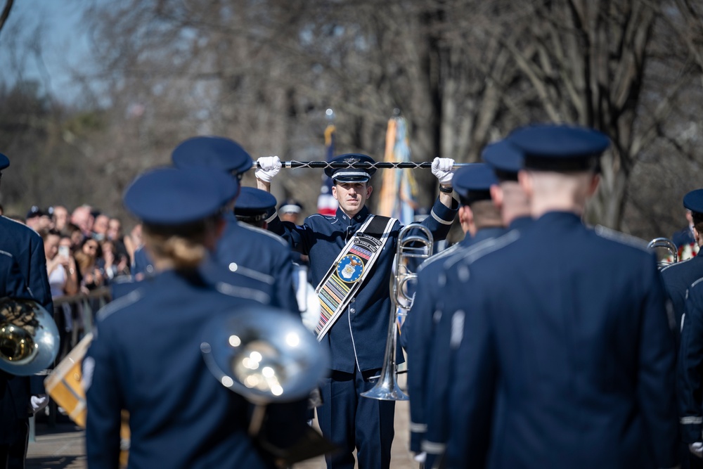 Commander of the Turkish Air Force Gen. Ziya Cemal Kadıoğlu Participates in an Air Force Full Honors Wreath-Laying Ceremony at the Tomb of the Unknown Soldier