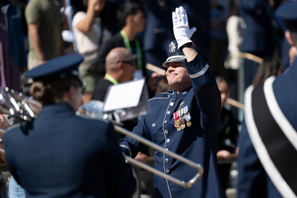 Commander of the Turkish Air Force Gen. Ziya Cemal Kadıoğlu Participates in an Air Force Full Honors Wreath-Laying Ceremony at the Tomb of the Unknown Soldier